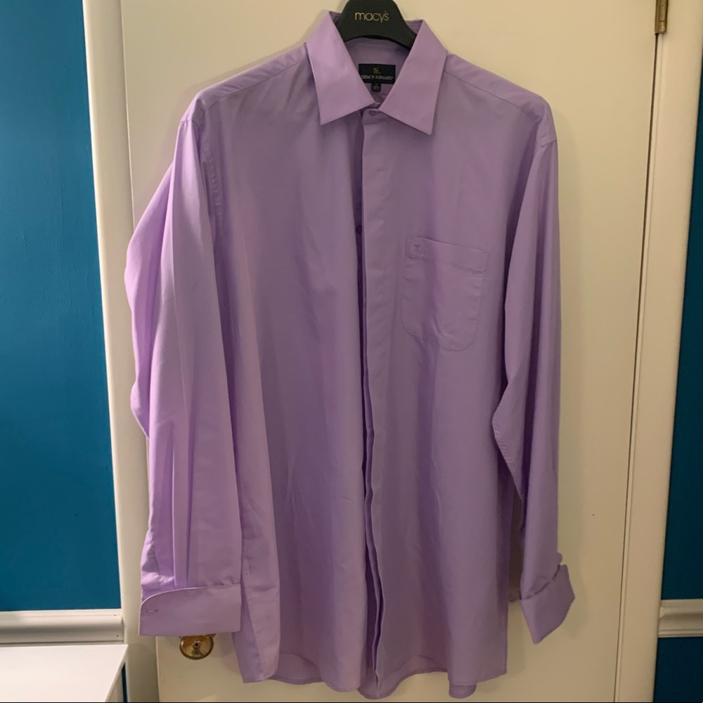 Stacy Adams purple dress shirt